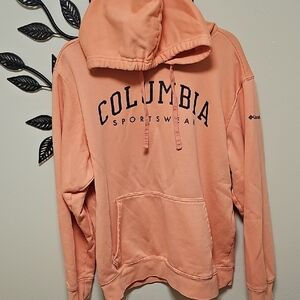 Columbia Orange Sweater with Hood and Brand‎ Logo